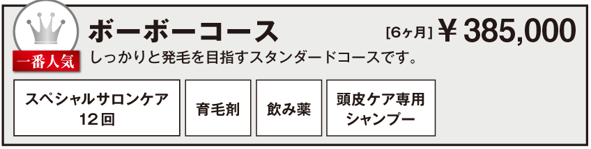 一番人気！ボーボーコース